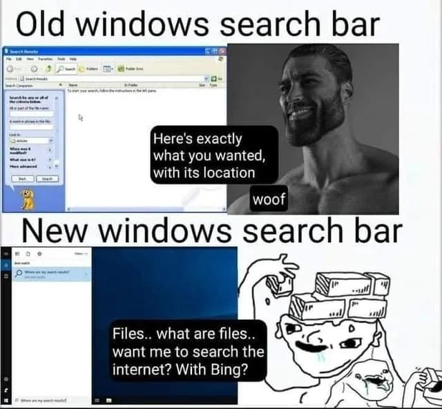 Meme windows search